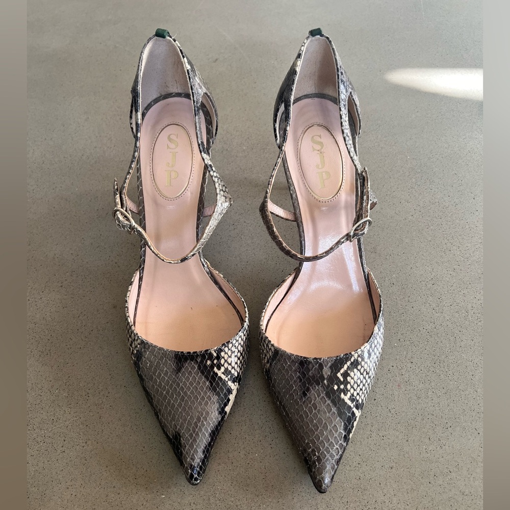 Sarah Jessica Parker Snakeskin Phoebe Heel